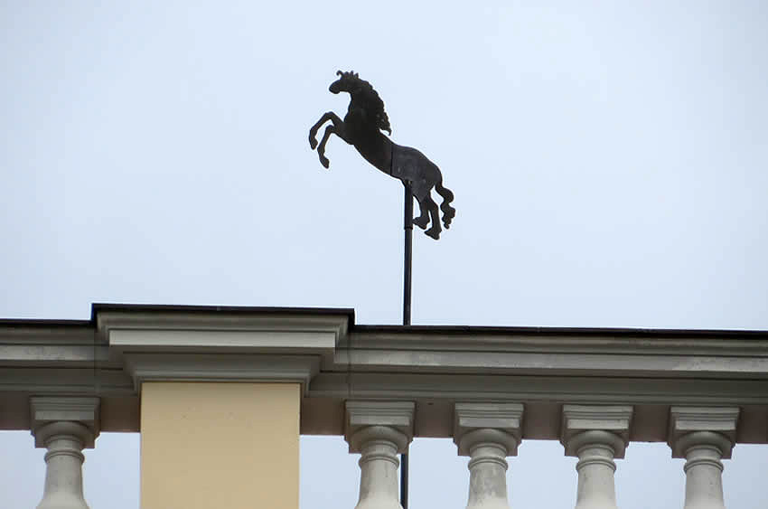 Charlottenburg Schloss, and a weather vane built for a king