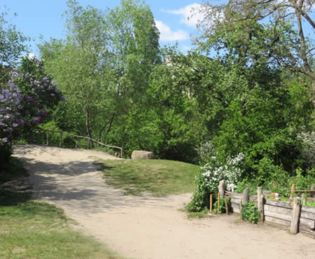 the Ziegenhof, or 'goat courtyard' - a lush, hidden oasis beloved by local residents