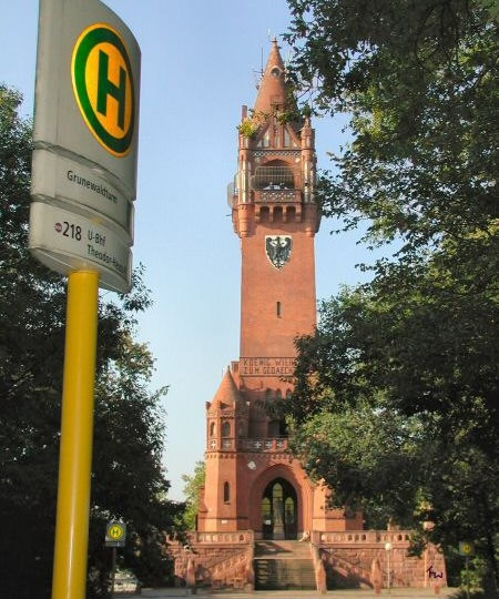 Grunewald tower, Berlin - a monument conveniently placed on the 218 bus route.