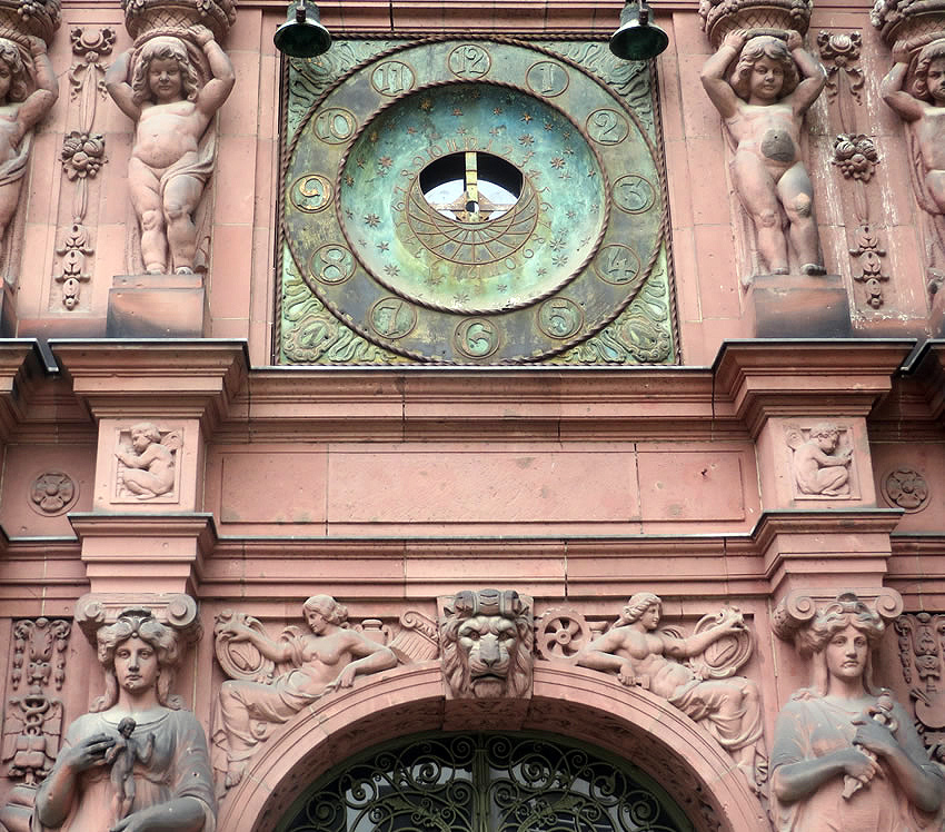 This beautiful Berlin courtyard even boasts the remains of an astrological clock