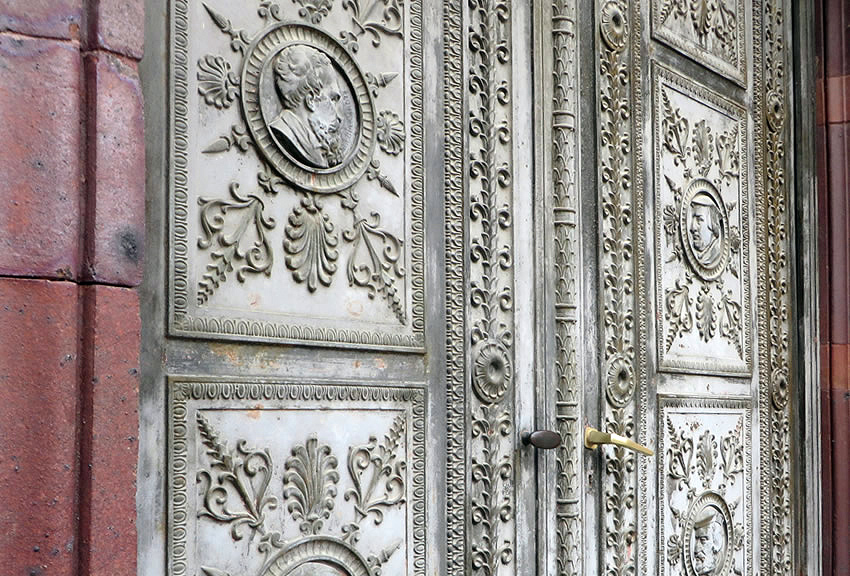 Schinkel's door - a historic remnant of the Bauakademie, Berlin