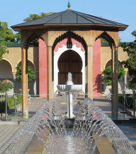The Arabian courtyard garden at Marzahn's Gardens of the World, Berlin