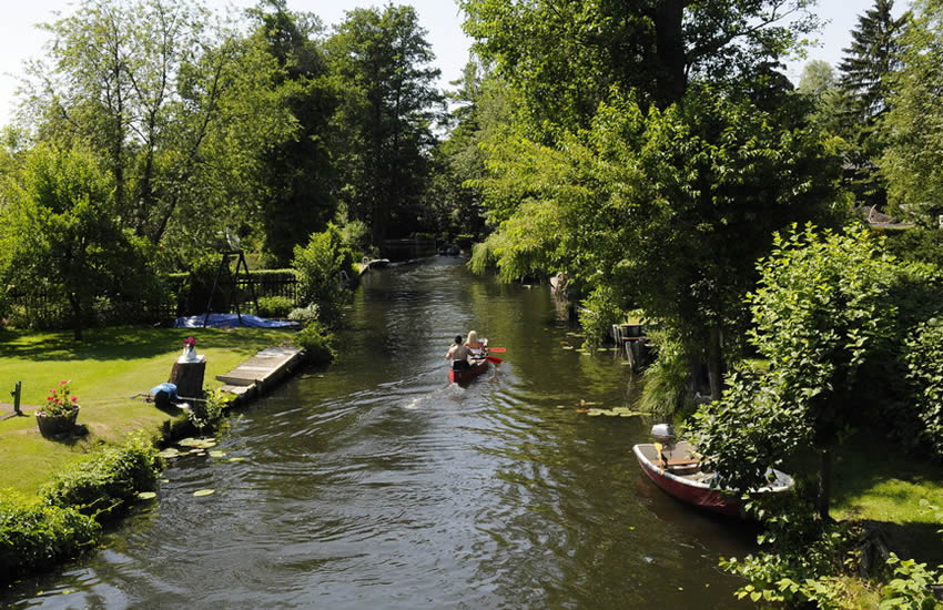 New Venice or Neu Venediq - an oasis of canals on the borders of Berlin 