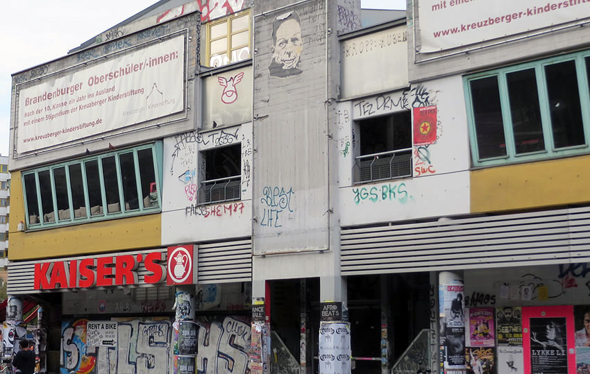 Street entrance to Kottbusser Tor's Paloma bar, Kreuzberg, Berlin