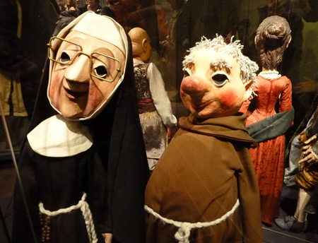 Dozens of beautiful puppets on display at Berlin's Puppet theatre Museum