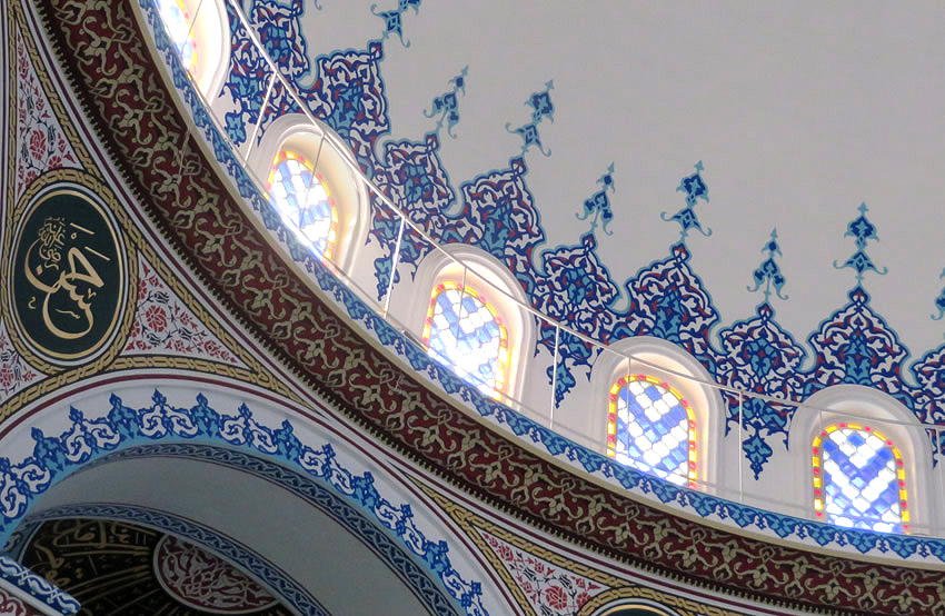 Berlin's hidden secrets: the breathtakingly beautiful interior of the city's largest mosque