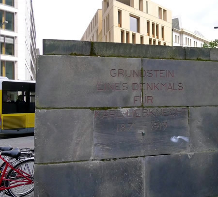 The unfinished Karl Liebknecht monument, Berlin