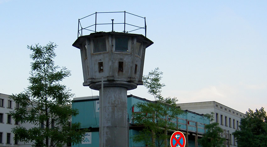 GDR watchtower at Erna-Berger-Straße, Potsdamer Platz, Berlin