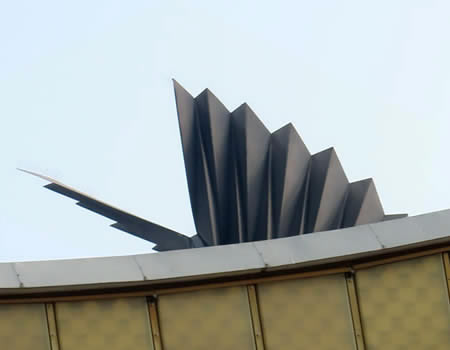 Phoenix sculpture on the Philharmonie, Berlin