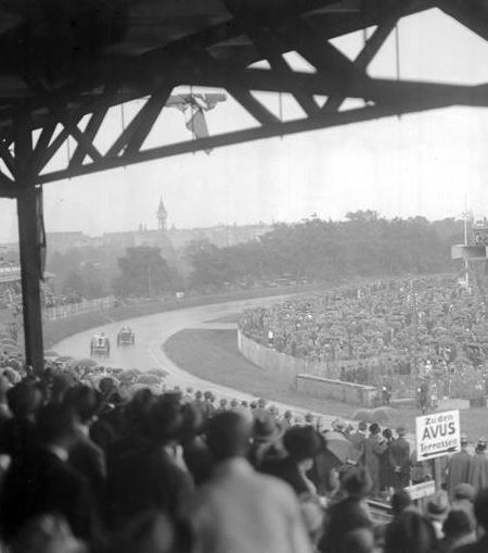 Historic photograph of the AVUS race track, Berlin