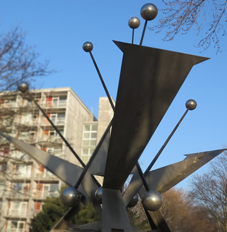 Hans Uhlmann sculpture in Hansaviertel, Berlin