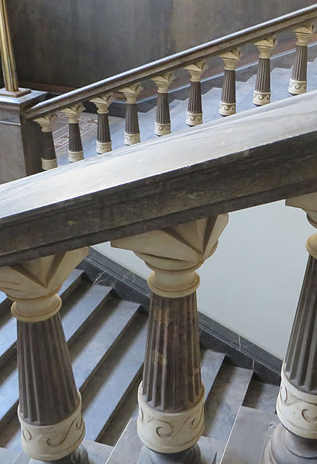 Detail of historic staircase, Berlin university faculty