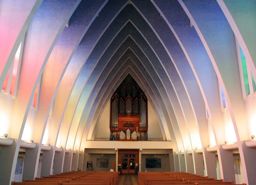 Interior, Berlin's Expressionist Church at Hohenzollerndammplatz