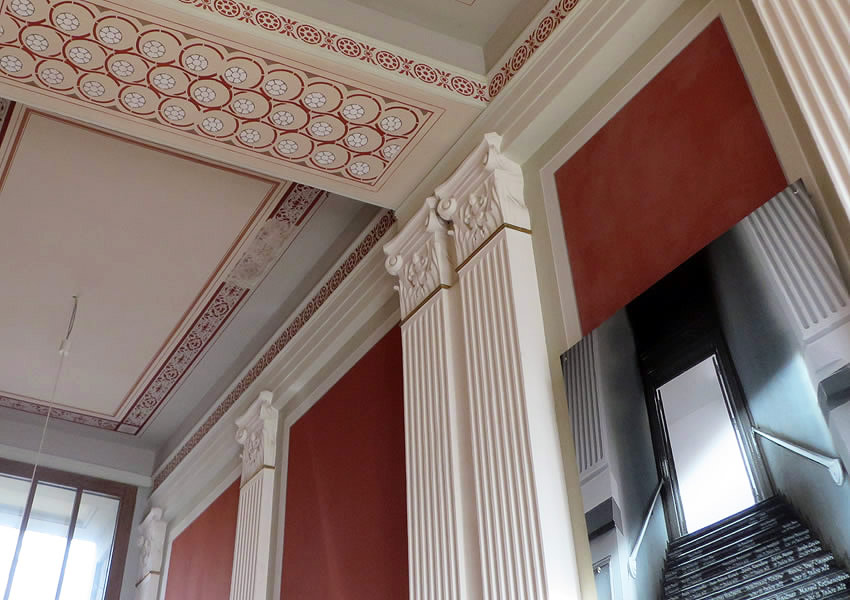 Former Jewish children's home, Prenzlauer Berg, Berlin - memorial artwork in lobby