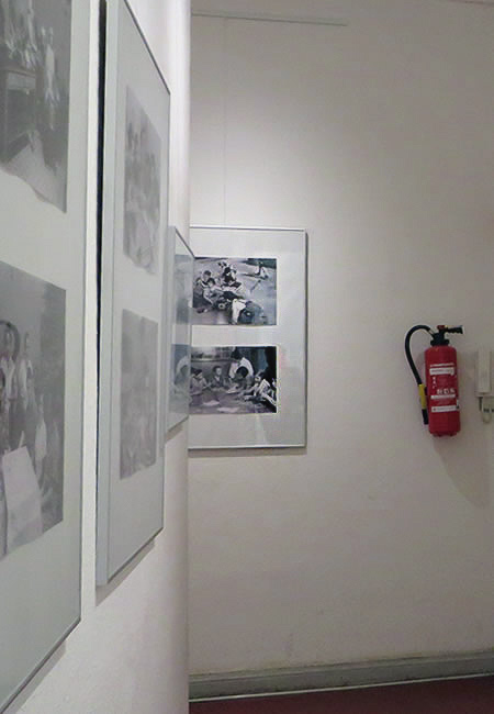 Photographic memorial in a former children's home, Prenzlauer Berg, Berlin