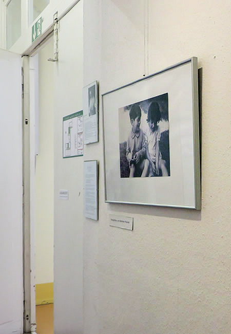 A photographic memorial to the Jewish history of this former children's home, Prenzlauer Berg