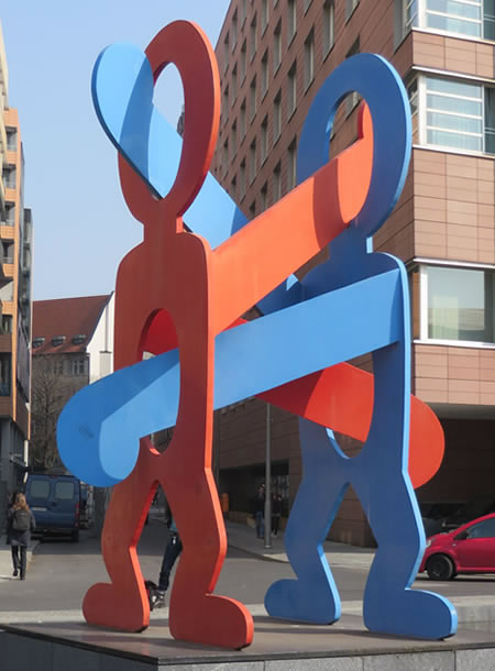 Keith Haring sculpture, Berlin
