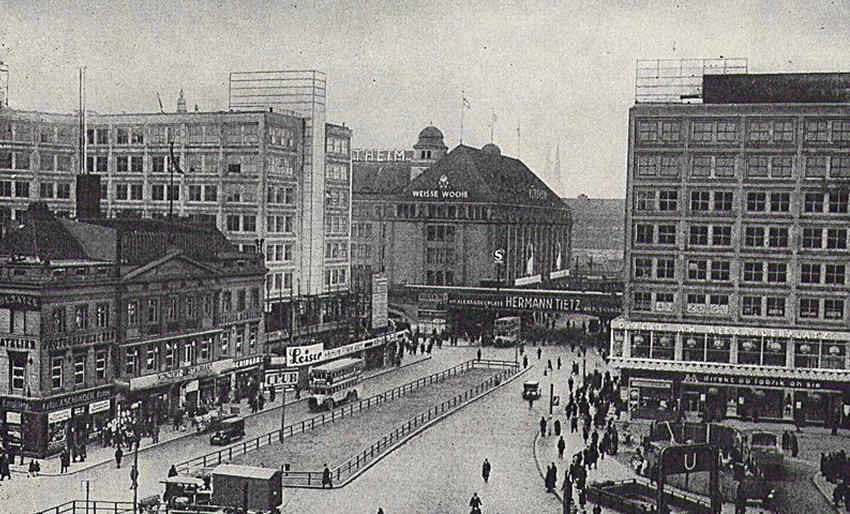 Alexanderplatz, Berlin; early 20th century photograph of the famous city square