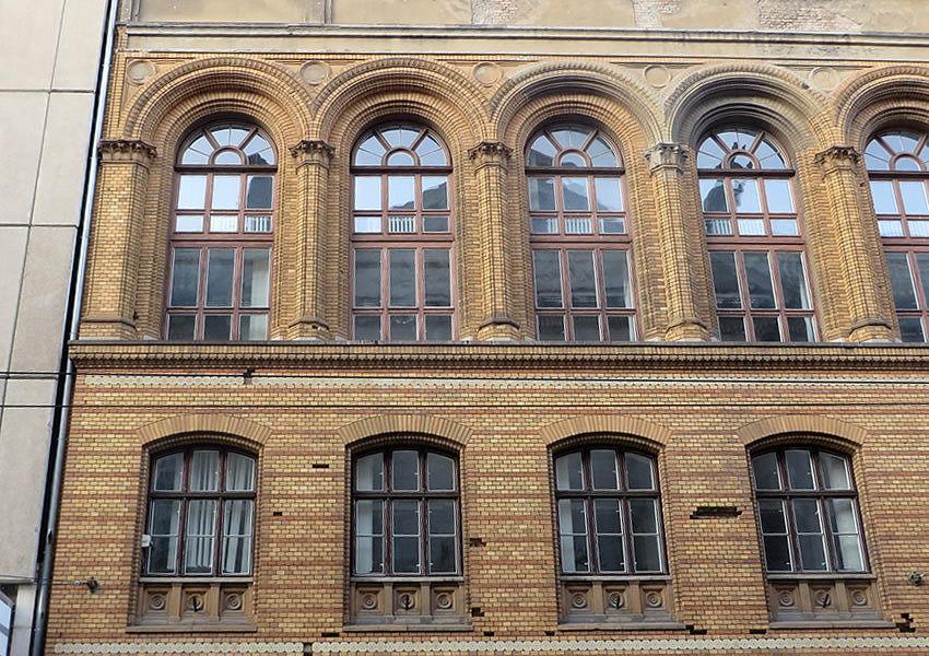 Berlin's old University Library building boasts an ornate wrought iron staircase