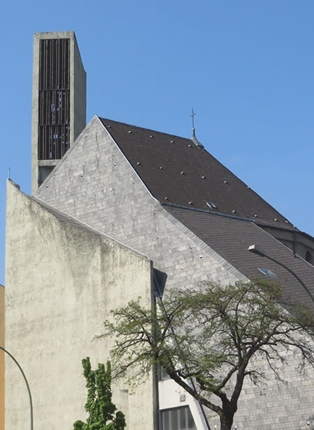One of Berlin's most eye-catching modern churches: St Norbert's Schoeneberg.