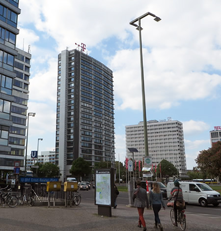 The TU Building on Ernst-Reuter-Platz, Berlin, with its 20th floor panoramic cafe
