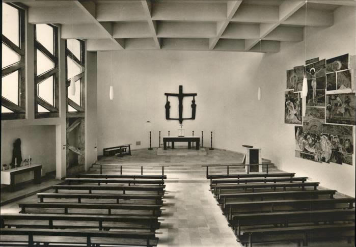 Period photograph of the interior of St Ansgar, Berlin