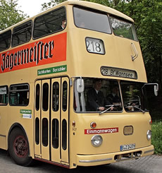 Vintage bus to Pfaueninsel, Berlin