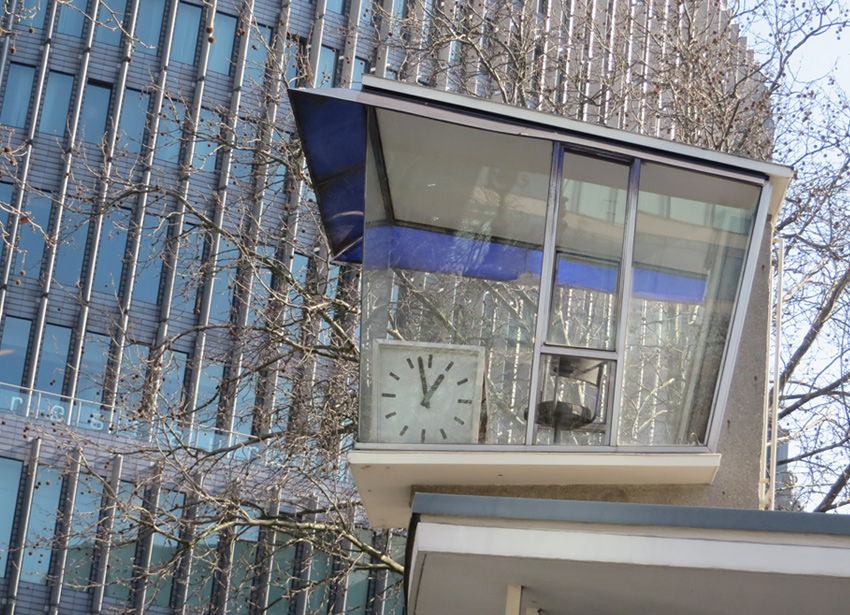 Former traffic control booth in Kurfurstendamm, Berlin.